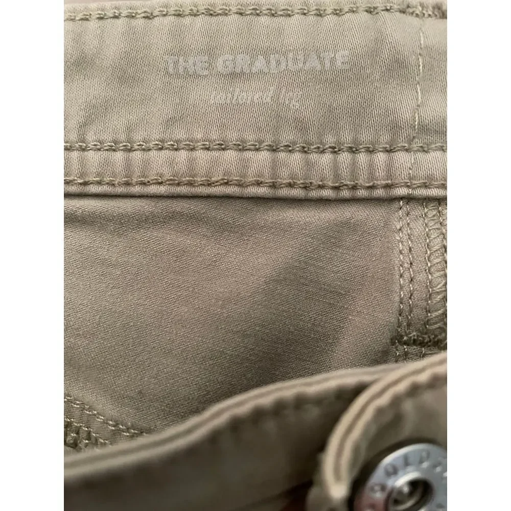 EUC AG Adriano Goldschmied The Graduate Tailored Leg Jeans 30x34 Beige‎